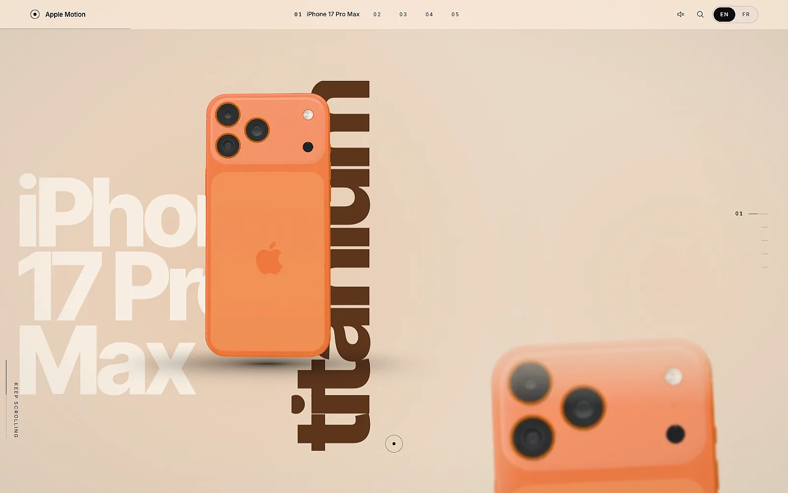 Apple Motion, aperçu 1
