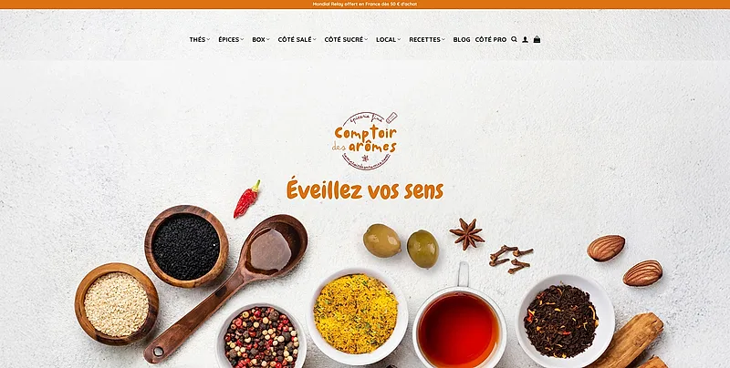 Aperçu du projet Comptoir des Arômes