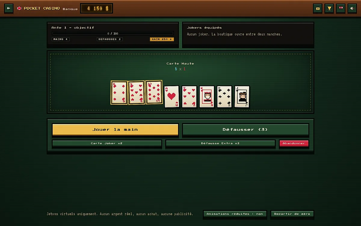 Pocket Casino, aperçu 1