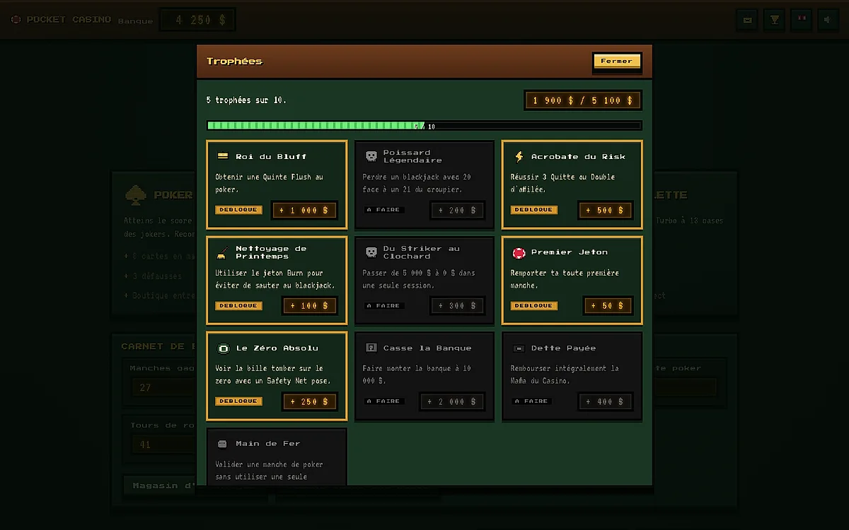 Pocket Casino, aperçu 7